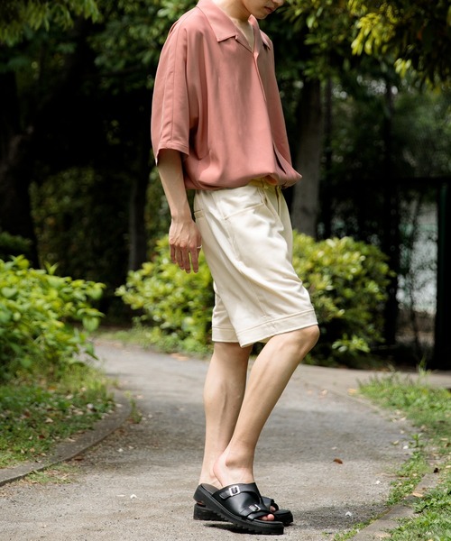 Adoon plain（アドーンプレーン）の「【Adoon plain】ベーシックショートパンツ（その他パンツ・メンズ・オフホワイト/カーキ/ブラック・MEDIUM/LARGE/SMALL）」の14枚目の写真