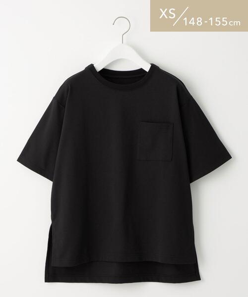 green label relaxing（グリーンレーベルリラクシング）の「[ XS / H148-155cm ] ★★SC オーバーサイズ ポケット ショートスリーブ Tシャツ（Tシャツ/カットソー・レディース・ホワイト/ブラック/ピンク/ライム・XS）」の2枚目の写真