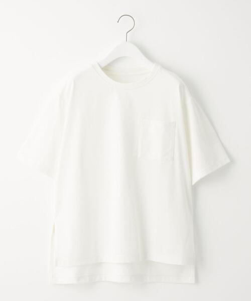 green label relaxing（グリーンレーベルリラクシング）の「[ XS / H148-155cm ] ★★SC オーバーサイズ ポケット ショートスリーブ Tシャツ（Tシャツ/カットソー・レディース・ホワイト/ブラック/ピンク/ライム・XS）」の16枚目の写真