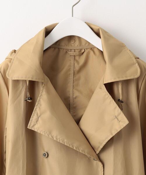 green label relaxing（グリーンレーベルリラクシング）の「【WEB限定】ロングトレンチ レインコート（レインコート/ポンチョ・レディース・ベージュ・FREE）」の4枚目の写真