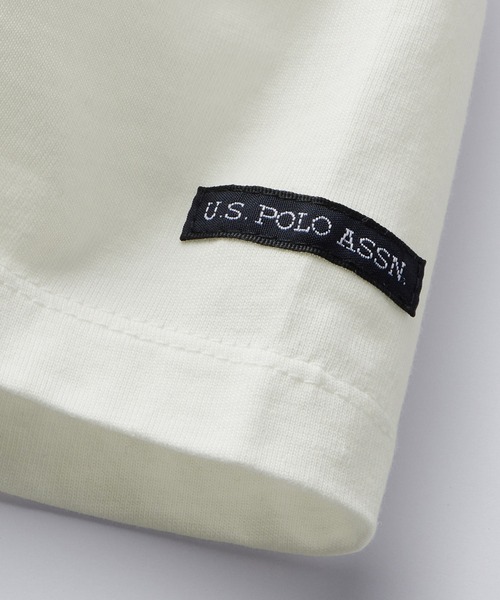 U.S. POLO ASSN.(ユーエスポロアッスン)の「【U.S.POLO ASSN.】綿100%ワンポイント刺繍オーバーサイズ5分袖Tシャツ(Tシャツ/カットソー・レディース・ネイビー/オフホワイト/ピンク/ホワイト系その他/ブラック系その他/モカ/セージグリーン・LL/L/M)」の12枚目の写真