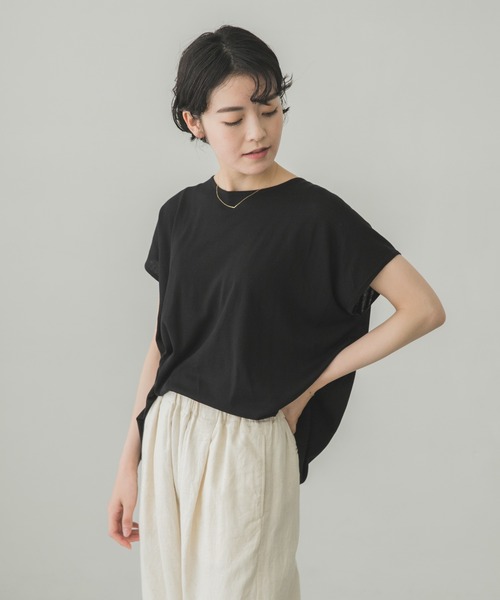 かぐれ（カグレ）の「ウォッシャブルシルクワイドニット（ニット/セーター・レディース・ブラック/ブルー/アイボリー・FREE）」の8枚目の写真