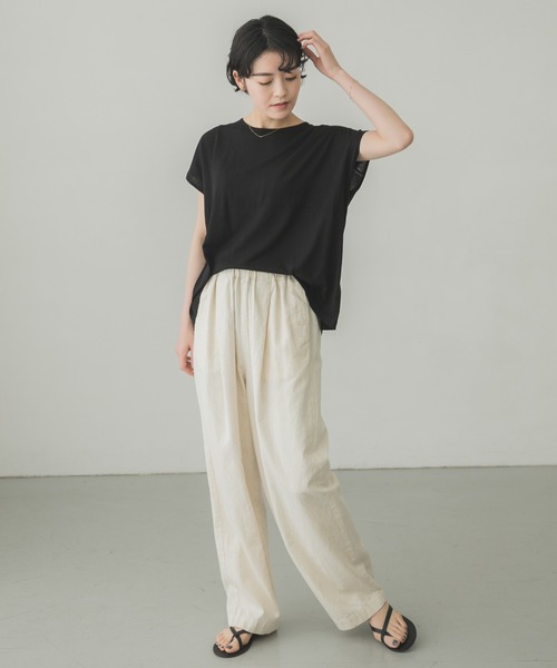 かぐれ（カグレ）の「ウォッシャブルシルクワイドニット（ニット/セーター・レディース・ブラック/ブルー/アイボリー・FREE）」の13枚目の写真