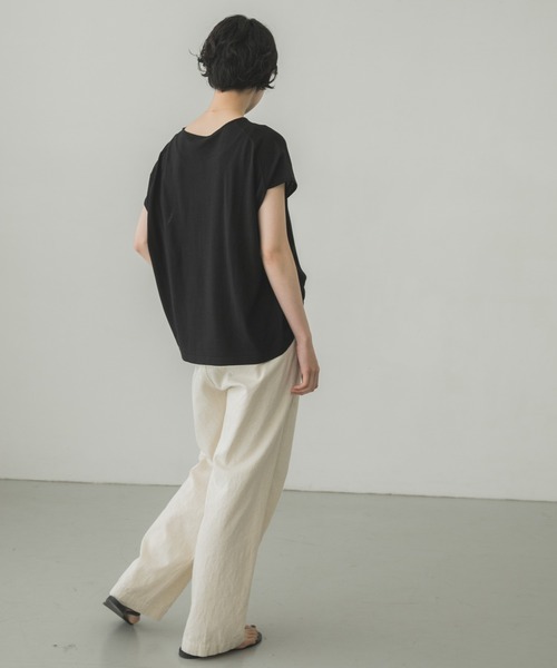 かぐれ（カグレ）の「ウォッシャブルシルクワイドニット（ニット/セーター・レディース・ブラック/ブルー/アイボリー・FREE）」の5枚目の写真