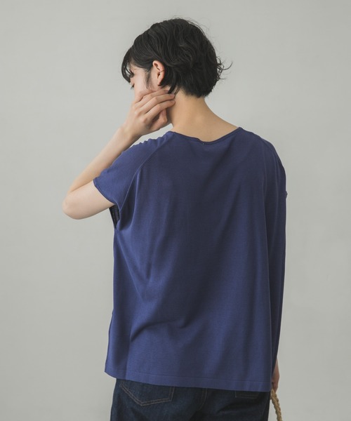 かぐれ（カグレ）の「ウォッシャブルシルクワイドニット（ニット/セーター・レディース・ブラック/ブルー/アイボリー・FREE）」の22枚目の写真