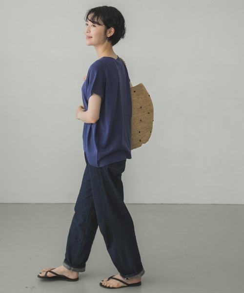 かぐれ（カグレ）の「ウォッシャブルシルクワイドニット（ニット/セーター・レディース・ブラック/ブルー/アイボリー・FREE）」の15枚目の写真