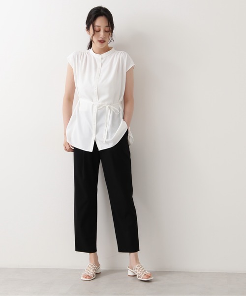 NATURAL BEAUTY BASIC(ナチュラルビューティーベーシック)の「リラックステーパードパンツ(その他パンツ・レディース・ブラック/グレー/ピンク・X-SMALL/SMALL/MEDIUM)」の5枚目の写真