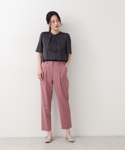 NATURAL BEAUTY BASIC(ナチュラルビューティーベーシック)の「リラックステーパードパンツ(その他パンツ・レディース・ブラック/グレー/ピンク・X-SMALL/SMALL/MEDIUM)」の22枚目の写真