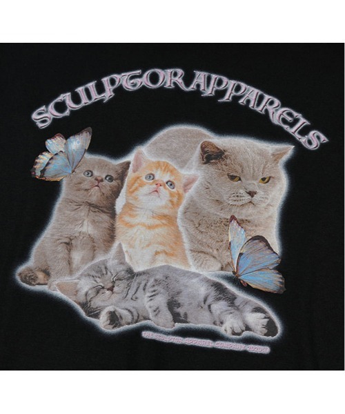 SCULPTOR（スカルプター）の「【日本限定アイテム】KITTEN BOXY TEE/キトゥンボクシーＴシャツ（Tシャツ/カットソー・レディース・ブラック/ホワイト・MEDIUM/LARGE/SMALL）」の20枚目の写真