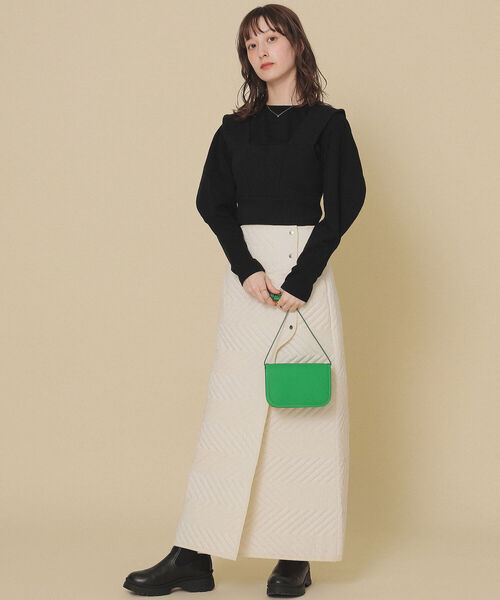 Ray BEAMS（レイビームス）の「Ray BEAMS / リブ キリカエ ビスチェ（その他トップス・レディース・ブラック/ミント/ホワイト系その他6・ONE SIZE）」の5枚目の写真