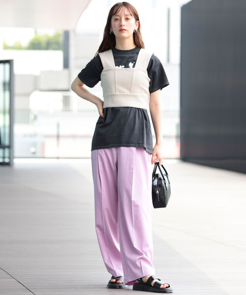 Ray BEAMS（レイビームス）の「Ray BEAMS / リブ キリカエ ビスチェ（その他トップス・レディース・ブラック/ミント/ホワイト系その他6・ONE SIZE）」の14枚目の写真