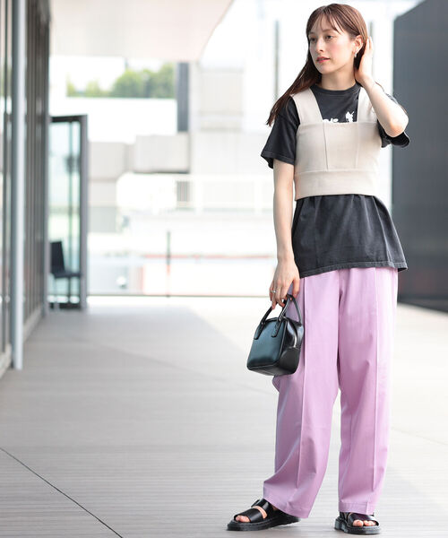 Ray BEAMS（レイビームス）の「Ray BEAMS / リブ キリカエ ビスチェ（その他トップス・レディース・ブラック/ミント/ホワイト系その他6・ONE SIZE）」の15枚目の写真