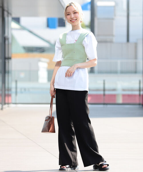 Ray BEAMS（レイビームス）の「Ray BEAMS / リブ キリカエ ビスチェ（その他トップス・レディース・ブラック/ミント/ホワイト系その他6・ONE SIZE）」の21枚目の写真