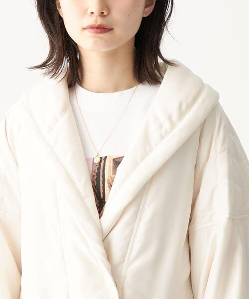 CITEN（シテン）の「＜CITEN（シテン）＞ サテン キルティング ショート ブルゾン（ブルゾン・レディース・オフホワイト・FREE）」の8枚目の写真