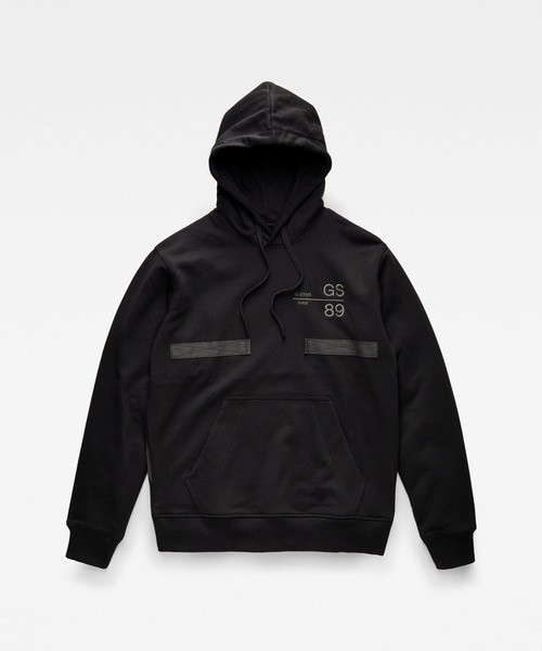 G-STAR（ジースター）の「BACK TAPE HOODED SWEATER/パーカー（パーカー・メンズ・グリーン系その他/ダークブラック・SMALL/MEDIUM/X-SMALL/LARGE）」の14枚目の写真