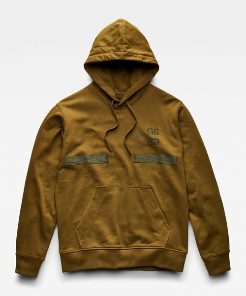 G-STAR（ジースター）の「BACK TAPE HOODED SWEATER/パーカー（パーカー・メンズ・グリーン系その他/ダークブラック・SMALL/MEDIUM/X-SMALL/LARGE）」の16枚目の写真