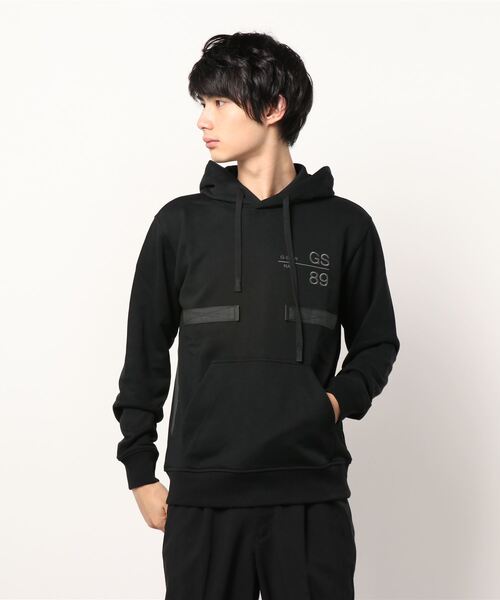 G-STAR（ジースター）の「BACK TAPE HOODED SWEATER/パーカー（パーカー・メンズ・グリーン系その他/ダークブラック・SMALL/MEDIUM/X-SMALL/LARGE）」の9枚目の写真