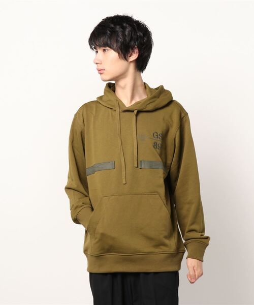 G-STAR（ジースター）の「BACK TAPE HOODED SWEATER/パーカー（パーカー・メンズ・グリーン系その他/ダークブラック・SMALL/MEDIUM/X-SMALL/LARGE）」の12枚目の写真