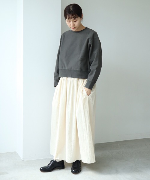 cardo fabrica(カルドファブリカ)の「◇オーガニックWガーゼ ノースリーブ切替ワンピース(ワンピース・レディース・ブラック/オレンジ/キナリ・FREE)」の14枚目の写真