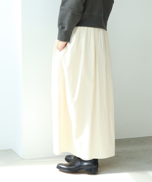 cardo fabrica(カルドファブリカ)の「◇オーガニックWガーゼ ノースリーブ切替ワンピース(ワンピース・レディース・ブラック/オレンジ/キナリ・FREE)」の16枚目の写真