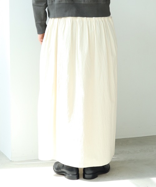 cardo fabrica(カルドファブリカ)の「◇オーガニックWガーゼ ノースリーブ切替ワンピース(ワンピース・レディース・ブラック/オレンジ/キナリ・FREE)」の17枚目の写真