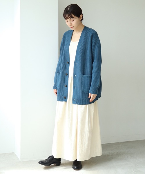 cardo fabrica(カルドファブリカ)の「◇オーガニックWガーゼ ノースリーブ切替ワンピース(ワンピース・レディース・ブラック/オレンジ/キナリ・FREE)」の20枚目の写真