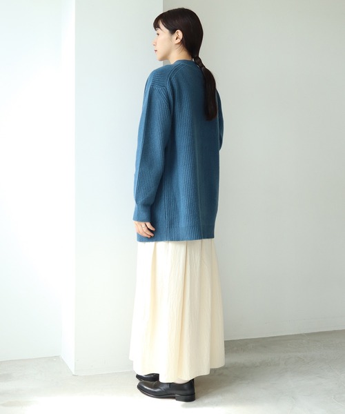 cardo fabrica(カルドファブリカ)の「◇オーガニックWガーゼ ノースリーブ切替ワンピース(ワンピース・レディース・ブラック/オレンジ/キナリ・FREE)」の21枚目の写真