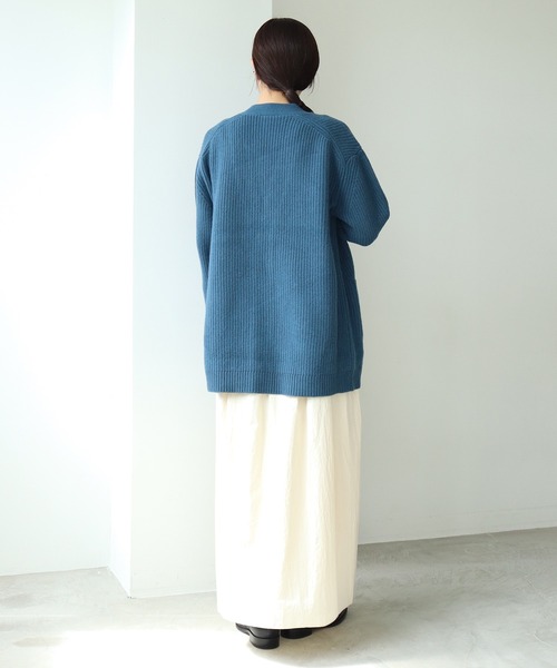 cardo fabrica(カルドファブリカ)の「◇オーガニックWガーゼ ノースリーブ切替ワンピース(ワンピース・レディース・ブラック/オレンジ/キナリ・FREE)」の22枚目の写真