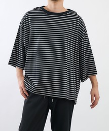 COLONY 2139 | 細ボーダー天竺BIGTシャツ/ビッグシルエットボーダーTシャツ(Tシャツ/カットソー)