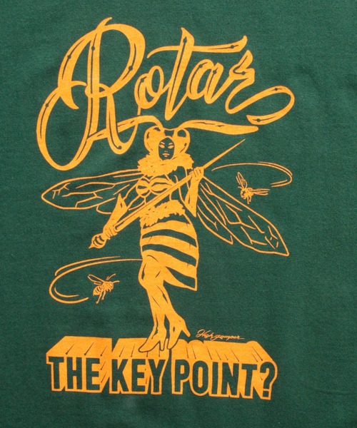 ROTAR（ローター）の「THE KEY POINT LS Tee（Tシャツ/カットソー・メンズ・スミクロ/ホワイト/グリーン・LARGE/MEDIUM/X-LARGE/SMALL）」の8枚目の写真