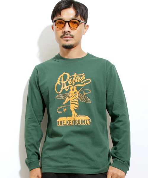 ROTAR（ローター）の「THE KEY POINT LS Tee（Tシャツ/カットソー・メンズ・スミクロ/ホワイト/グリーン・LARGE/MEDIUM/X-LARGE/SMALL）」の13枚目の写真