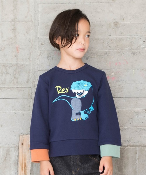 Fish&Kids パッチワーク　スウェット　トレーナー FISH&KIDS パッチワーク スウェット10y-11y トレーナー