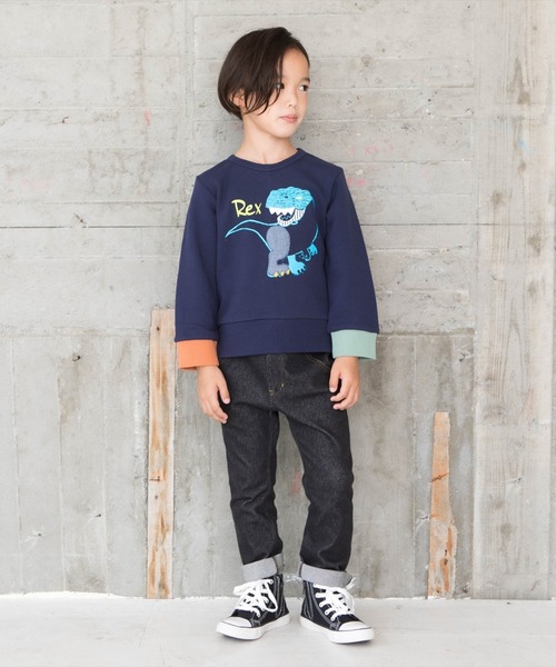 Fish&Kids パッチワーク　スウェット　トレーナー FISH&KIDS - PATCHWORK PASTELS SWEATER – treats and room