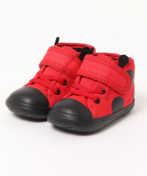 CONVERSE（コンバース）の「converse コンバース BABY ALL STAR N LITTELEBUGS V-1 ベビーシューズ (ベビーオールスターNリトルバグズV-1) 7SC684 テントウムシ/7SC685 ミツバチ（スニーカー・キッズ・レッド/イエロー・14.5cm/13.0cm/13.5cm/12.5cm/14.0cm/12cm/15.0cm）」の2枚目の写真
