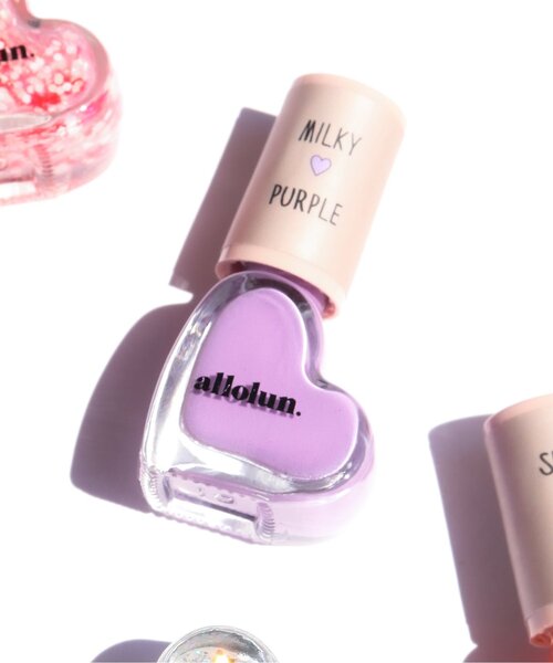 allolun.（オールオルン）の「オールオルン　ネイルカラー（マニキュア/ジェルネイル・キッズ・ミント/オレンジ/レインボー/パープル/ローズ/シルバー/ピンク/レッド/サーモンピンク/イエロー・FREE）」の3枚目の写真