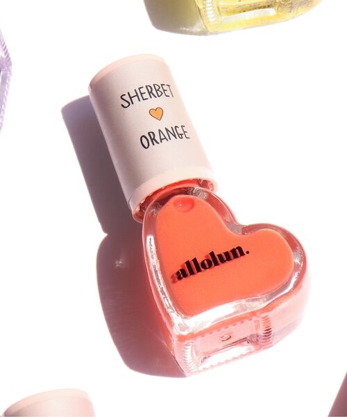 allolun.（オールオルン）の「オールオルン　ネイルカラー（マニキュア/ジェルネイル・キッズ・ミント/オレンジ/レインボー/パープル/ローズ/シルバー/ピンク/レッド/サーモンピンク/イエロー・FREE）」の8枚目の写真