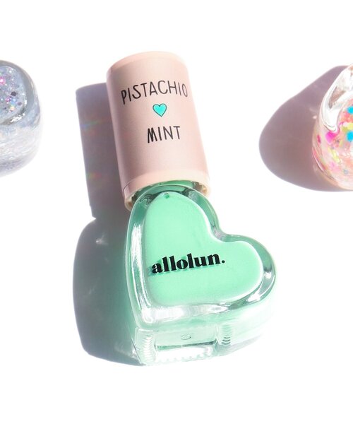 allolun.（オールオルン）の「オールオルン　ネイルカラー（マニキュア/ジェルネイル・キッズ・ミント/オレンジ/レインボー/パープル/ローズ/シルバー/ピンク/レッド/サーモンピンク/イエロー・FREE）」の2枚目の写真