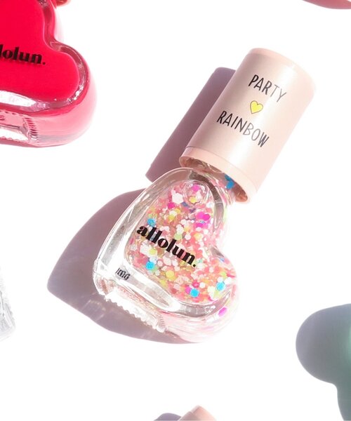 allolun.（オールオルン）の「オールオルン　ネイルカラー（マニキュア/ジェルネイル・キッズ・ミント/オレンジ/レインボー/パープル/ローズ/シルバー/ピンク/レッド/サーモンピンク/イエロー・FREE）」の10枚目の写真