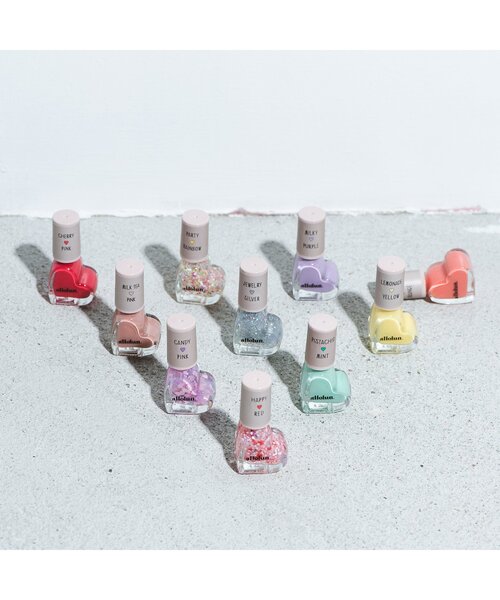 allolun.（オールオルン）の「オールオルン　ネイルカラー（マニキュア/ジェルネイル・キッズ・ミント/オレンジ/レインボー/パープル/ローズ/シルバー/ピンク/レッド/サーモンピンク/イエロー・FREE）」の11枚目の写真