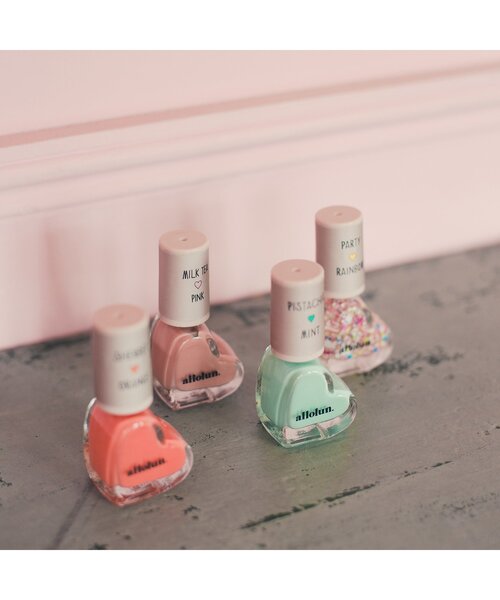 allolun.（オールオルン）の「オールオルン　ネイルカラー（マニキュア/ジェルネイル・キッズ・ミント/オレンジ/レインボー/パープル/ローズ/シルバー/ピンク/レッド/サーモンピンク/イエロー・FREE）」の15枚目の写真