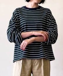 【ORCIVAL】ワイドクルーネック7分袖Tシャツ HCJ WOMEN