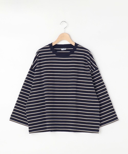 ORCIVAL（オーシバル）の「【ORCIVAL】ワイドクルーネック7分袖Tシャツ HCJ WOMEN（Tシャツ/カットソー・レディース・ブルー系その他5/ホワイト系その他5/グリーン系その他・1）」の3枚目の写真