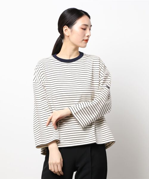 ORCIVAL（オーシバル）の「【ORCIVAL】ワイドクルーネック7分袖Tシャツ HCJ WOMEN（Tシャツ/カットソー・レディース・ブルー系その他5/ホワイト系その他5/グリーン系その他・1）」の20枚目の写真