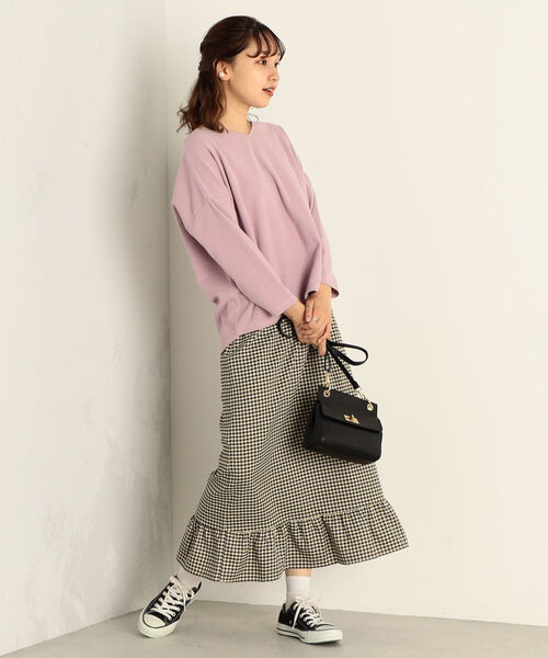 fredy emue（フレディエミュ）の「チェック柄裾フリルスカート（スカート・レディース・ベージュ系その他3/ブラック系その他3・36/38）」の16枚目の写真