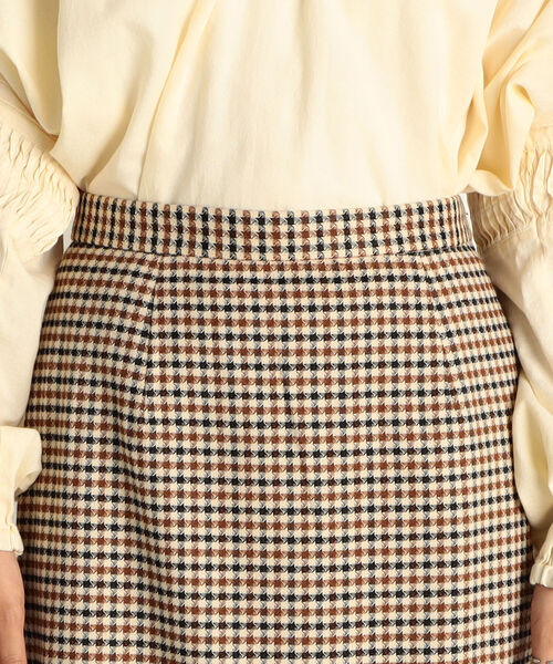 fredy emue（フレディエミュ）の「チェック柄裾フリルスカート（スカート・レディース・ベージュ系その他3/ブラック系その他3・36/38）」の14枚目の写真