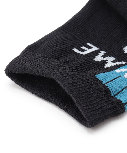 SHOO・LA・RUE(シューラルー)の「◆ロゴ使いアソートクルーソックス(ソックス/靴下・キッズ・キャメル/黄緑系/パープル系4/ブラック・59/56)」の5枚目の写真