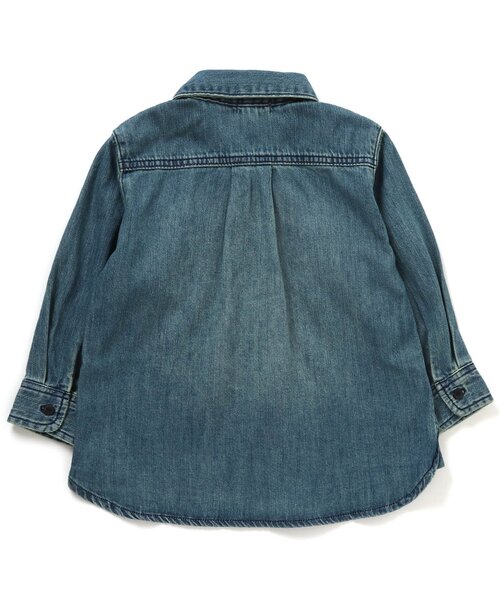 F.O.KIDS(エフオーキッズ)の「/デニムシャツ(シャツ/ブラウス・キッズ・ブルー/ネイビー・90/100/110/120/80/130/95/140)」の7枚目の写真