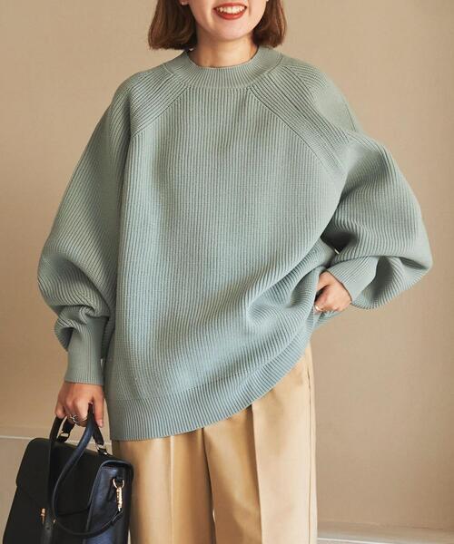 coen（コーエン）の「［洗える］軽量ビッグニットプルオーバー（WEB限定カラー）（ニット/セーター・レディース・オフホワイト/その他2/ベージュ/イエロー/グレー/その他1/ブラック/ライム/ロイヤルブルー・LARGE/MEDIUM）」の10枚目の写真