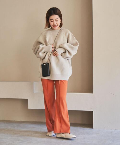 coen（コーエン）の「［洗える］軽量ビッグニットプルオーバー（WEB限定カラー）（ニット/セーター・レディース・オフホワイト/その他2/ベージュ/イエロー/グレー/その他1/ブラック/ライム/ロイヤルブルー・LARGE/MEDIUM）」の13枚目の写真