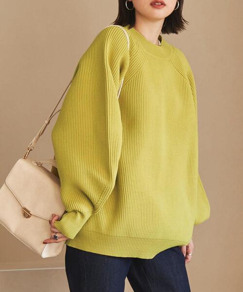 coen（コーエン）の「［洗える］軽量ビッグニットプルオーバー（WEB限定カラー）（ニット/セーター・レディース・オフホワイト/その他2/ベージュ/イエロー/グレー/その他1/ブラック/ライム/ロイヤルブルー・LARGE/MEDIUM）」の11枚目の写真